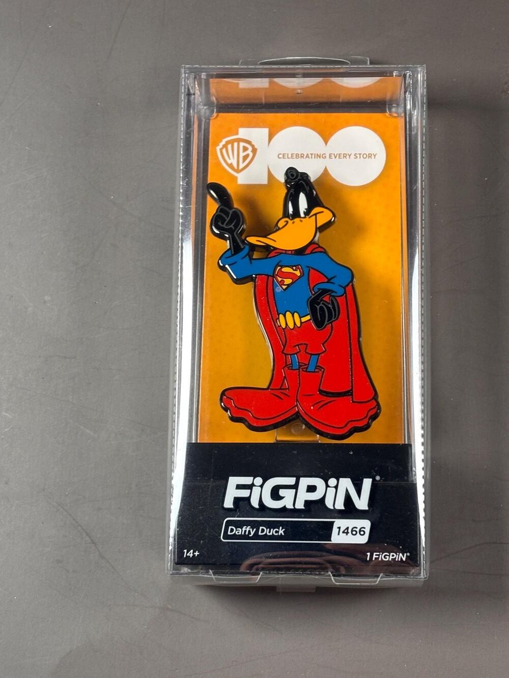 Figpin Looney Tunes Daffy Duck As Superman Enamel Pin #1466 Warner Bros WB100